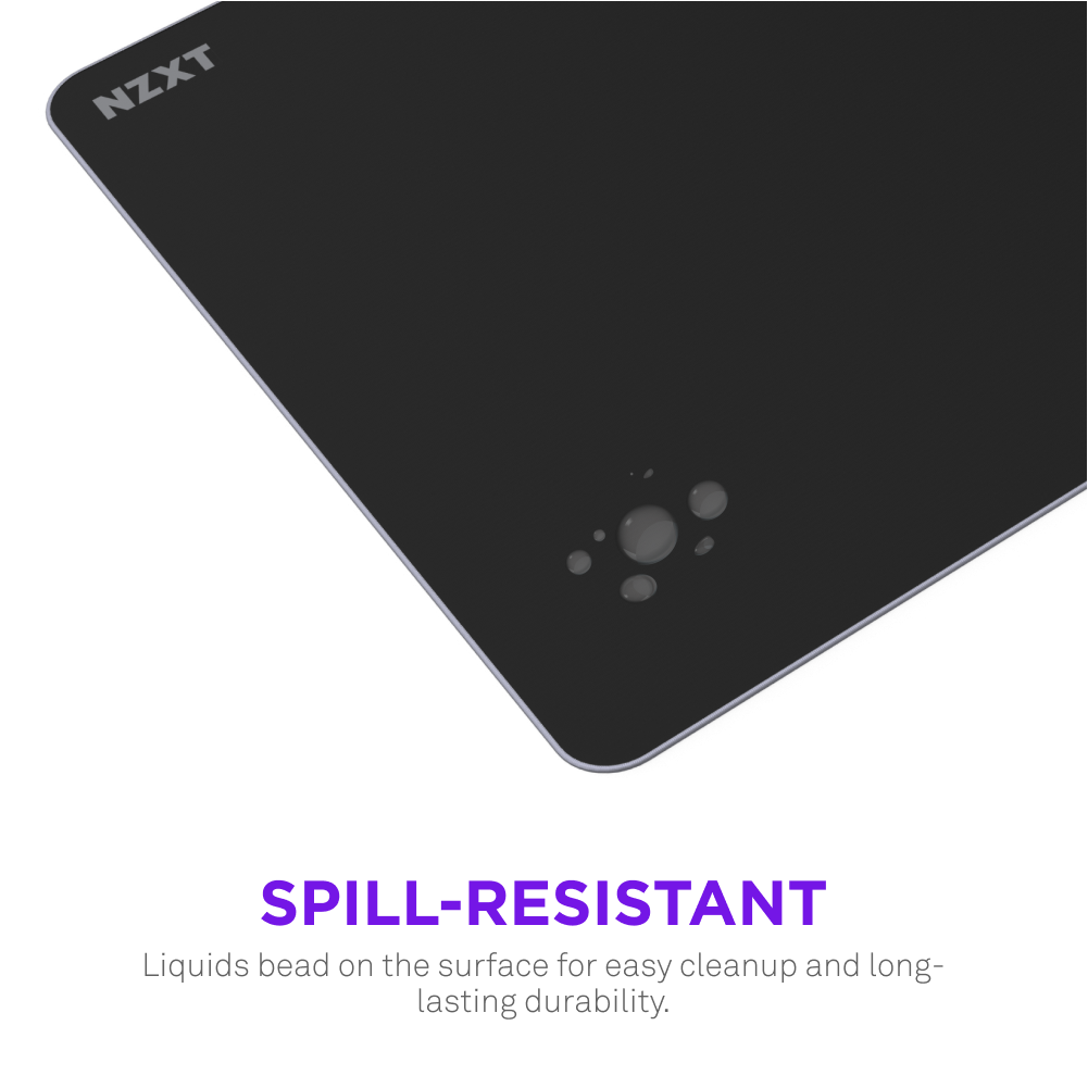 Black Zone Elite Mousepad with water droplets on top